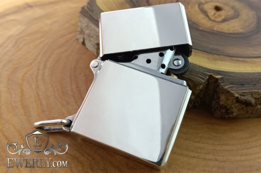 Silver case for Zippo lighter, фото