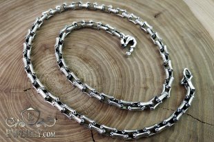 Author's chain of silver 12 with blackening, фото
