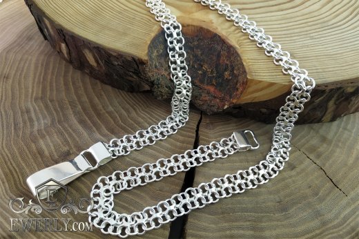 Chain "Cobra" of silver, фото