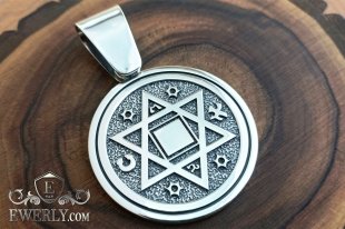 Silver Pendant "Pentacle of the Father", фото