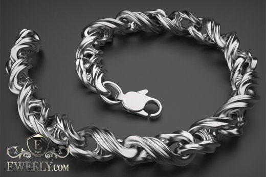 Author's bracelet of sterling silver 14, фото